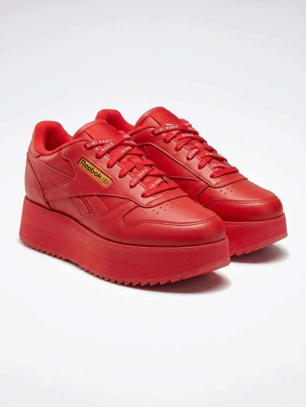 Gigi Hadid x Reebok Classic Leather Triple Platform 'Neon Red' DV5389